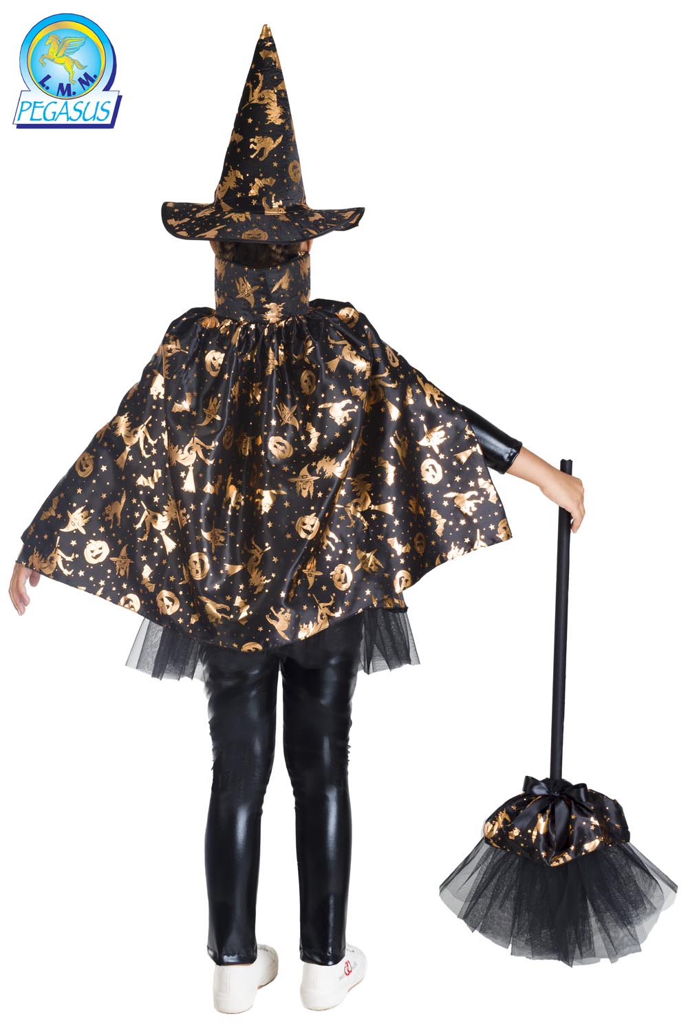 CAPPELLO+MANTELLO STREGA HALLOWEEN